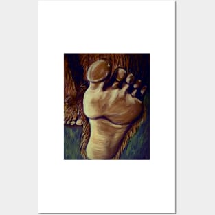 Bigfoot&#39;s foot Posters and Art